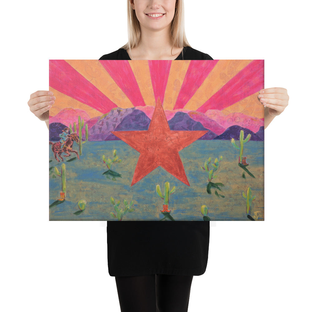 Love AZ by Suzanne Villella | Wrapped Canvas