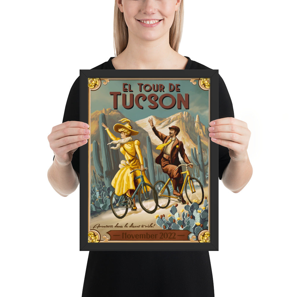 El Tour 2022 Mural by Joe Pagac | Framed poster