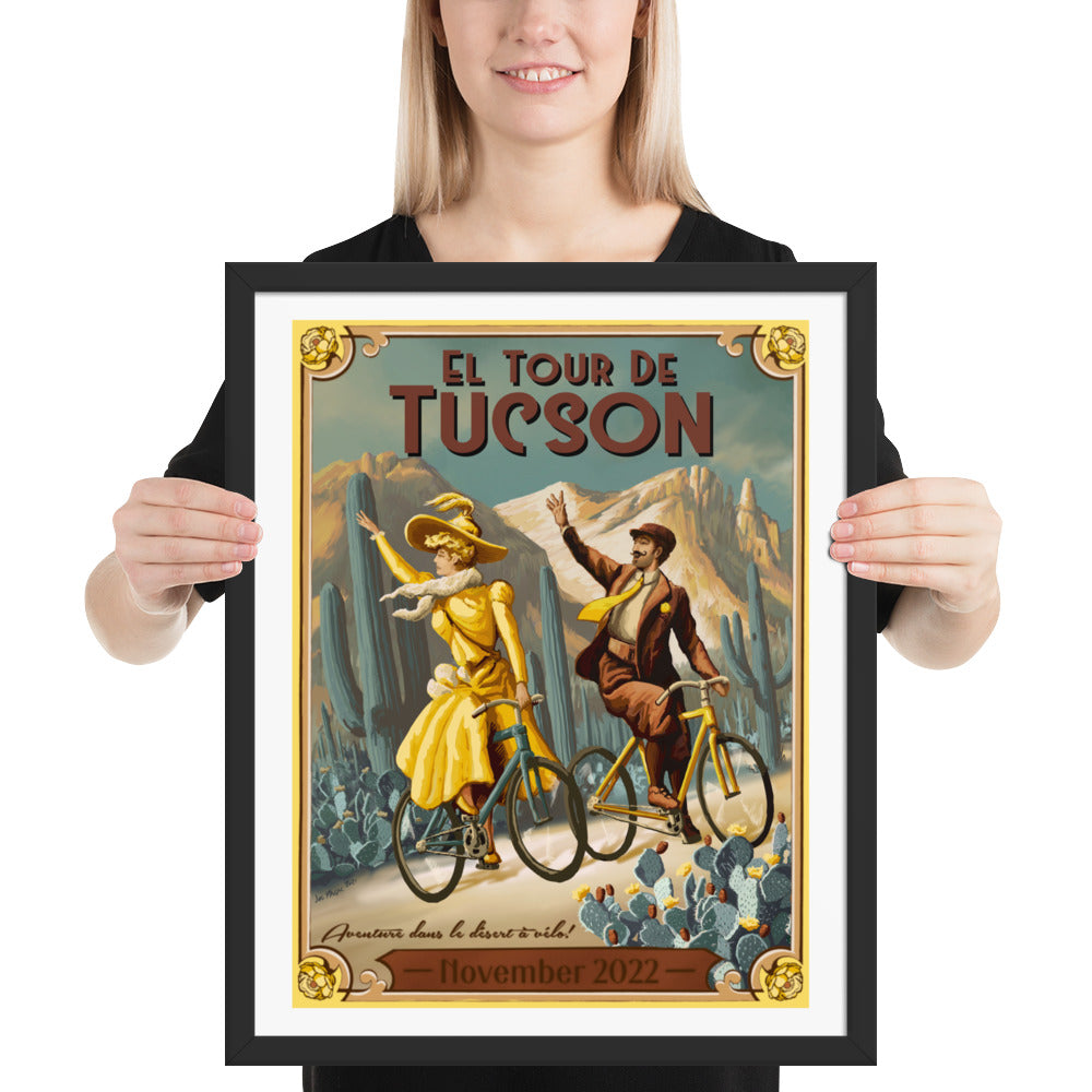 El Tour 2022 Mural by Joe Pagac | Framed poster