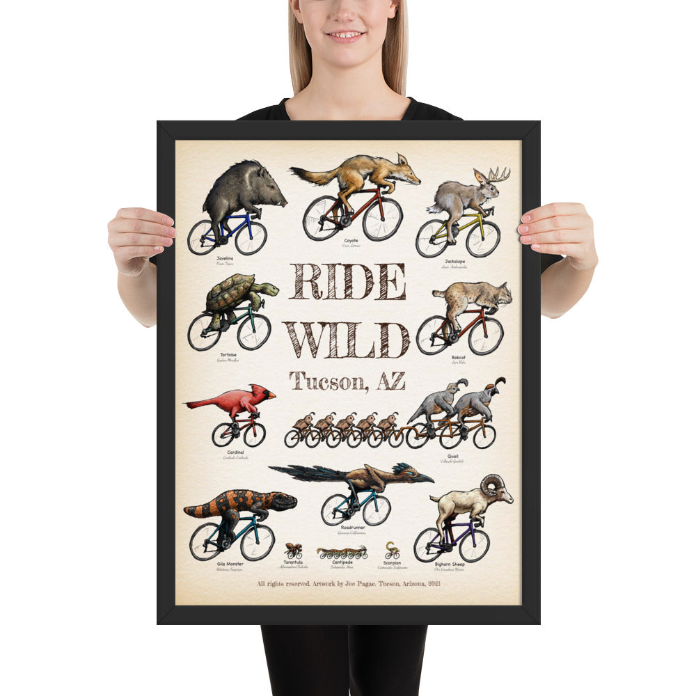 Ride Wild by Joe Pagac | Framed Poster