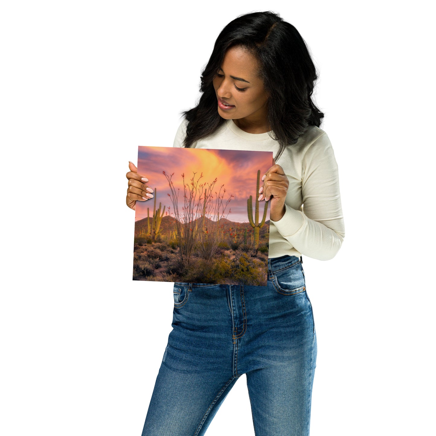 Tucson Mountain Park Sunset by Sean Parker Photography | Poster