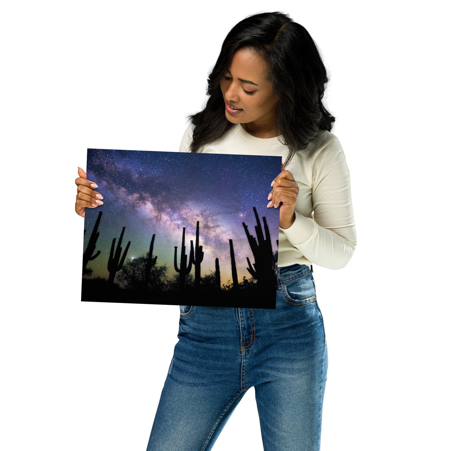 Saguaro Starlight by Sean Parker Photography | Poster