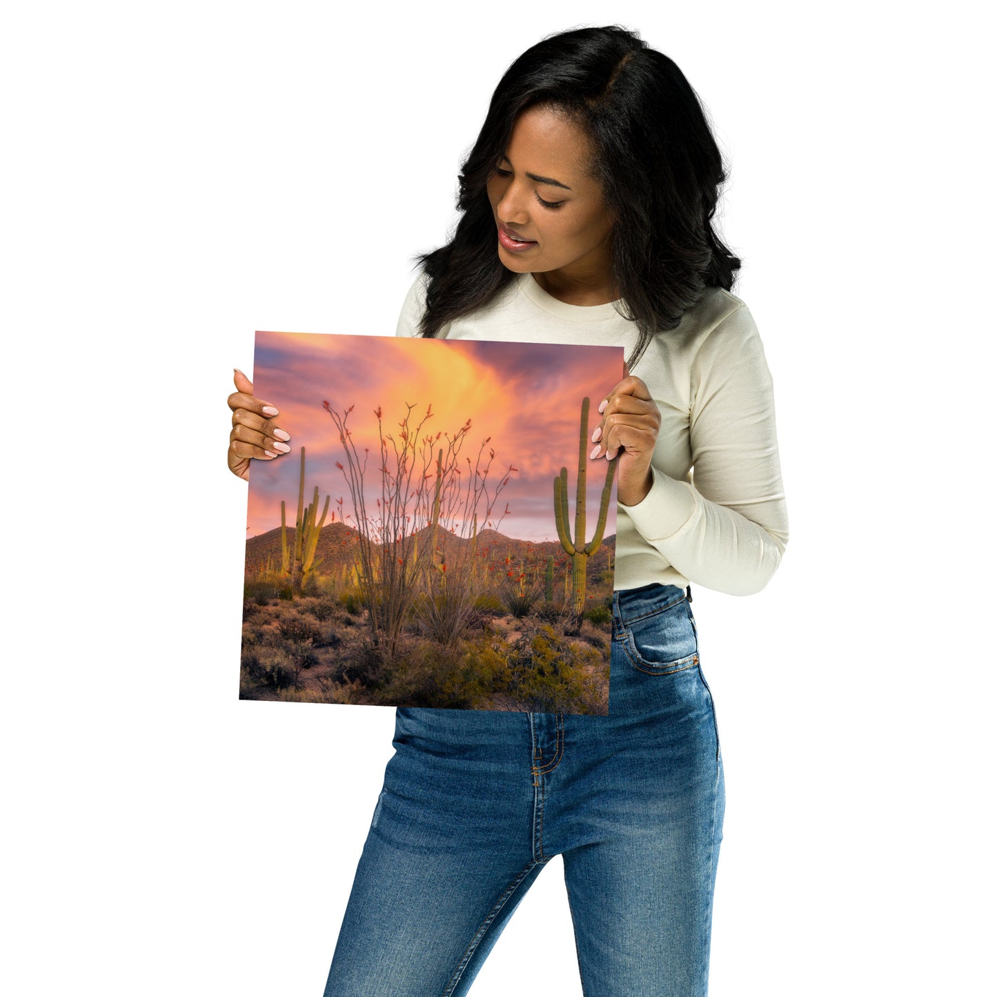 Tucson Mountain Park Sunset by Sean Parker Photography | Poster