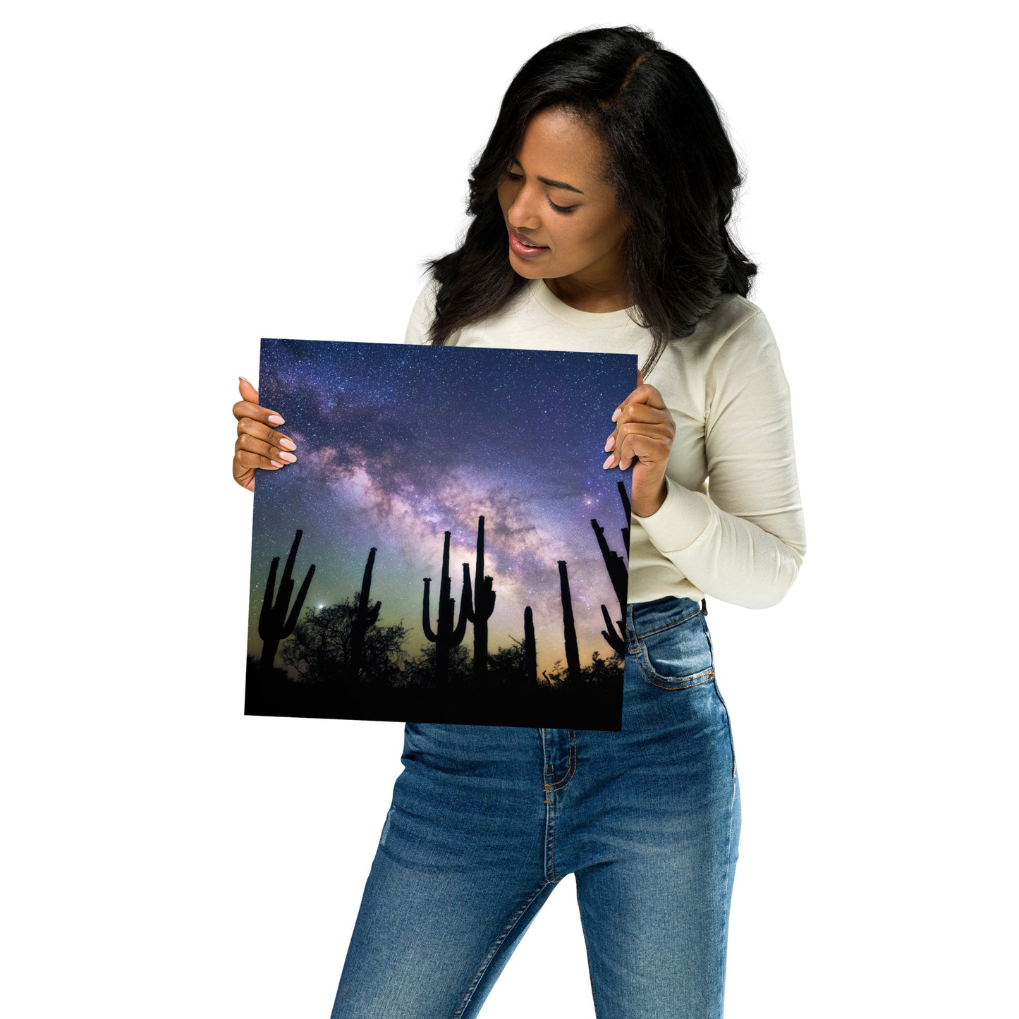 Saguaro Starlight by Sean Parker Photography | Poster