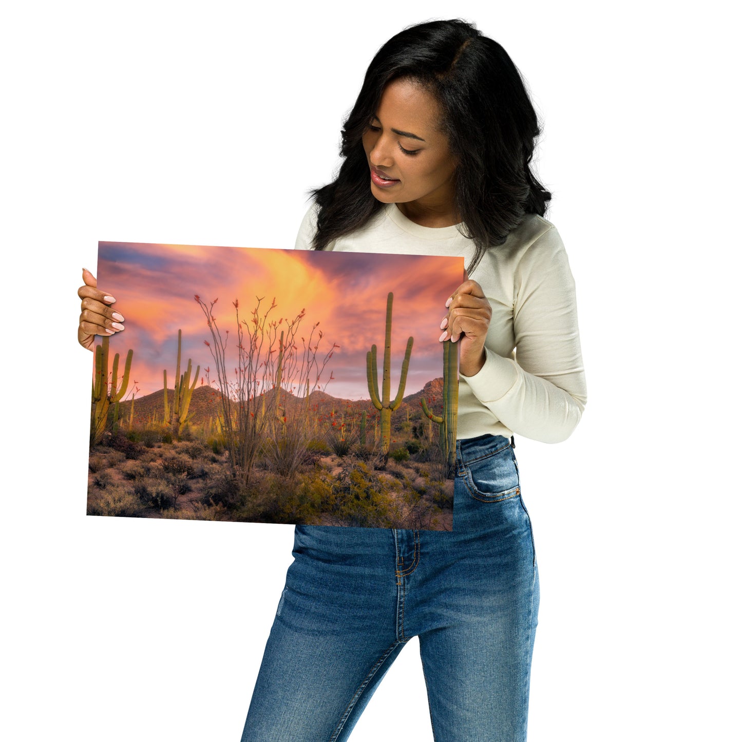 Tucson Mountain Park Sunset by Sean Parker Photography | Poster