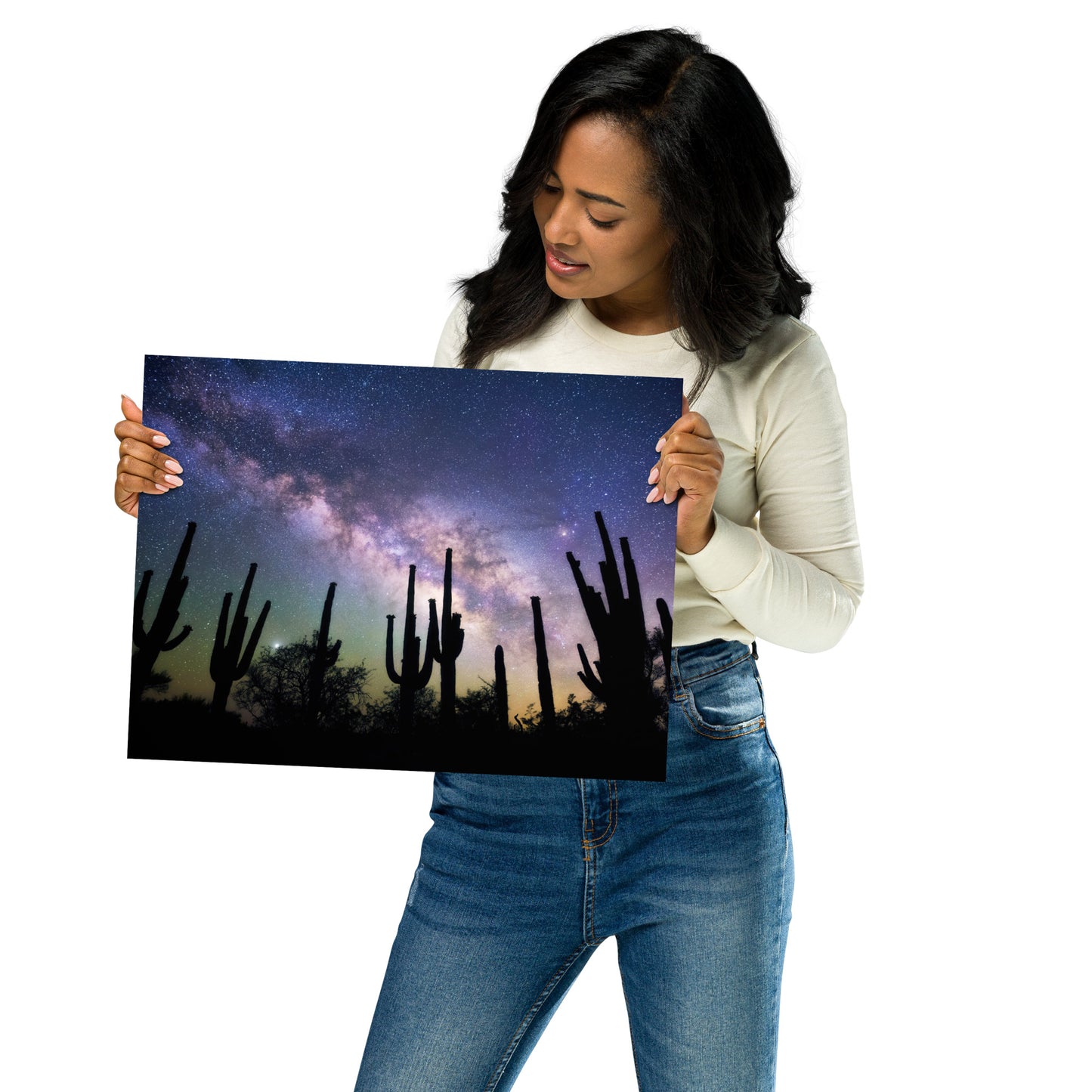 Saguaro Starlight by Sean Parker Photography | Poster