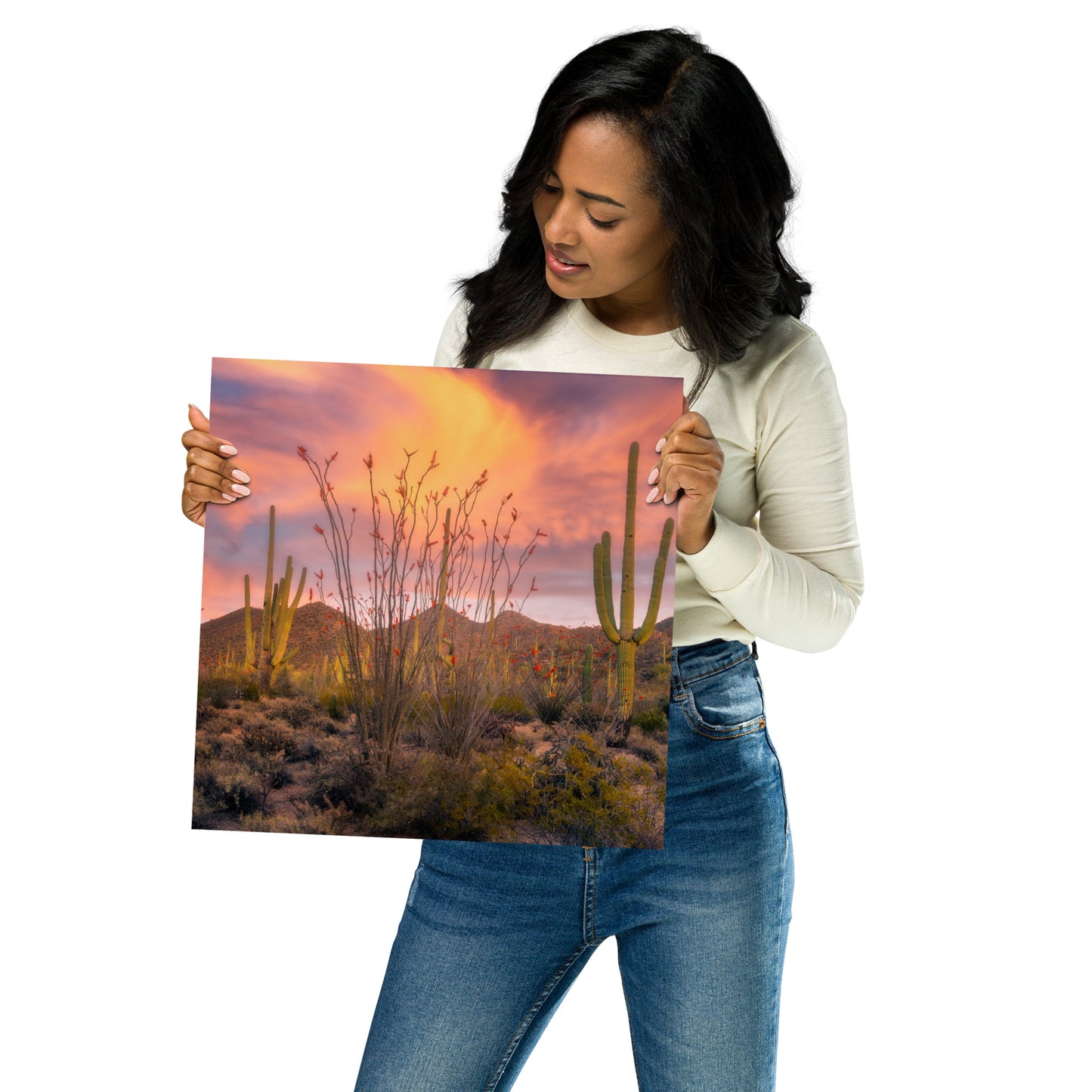 Tucson Mountain Park Sunset by Sean Parker Photography | Poster