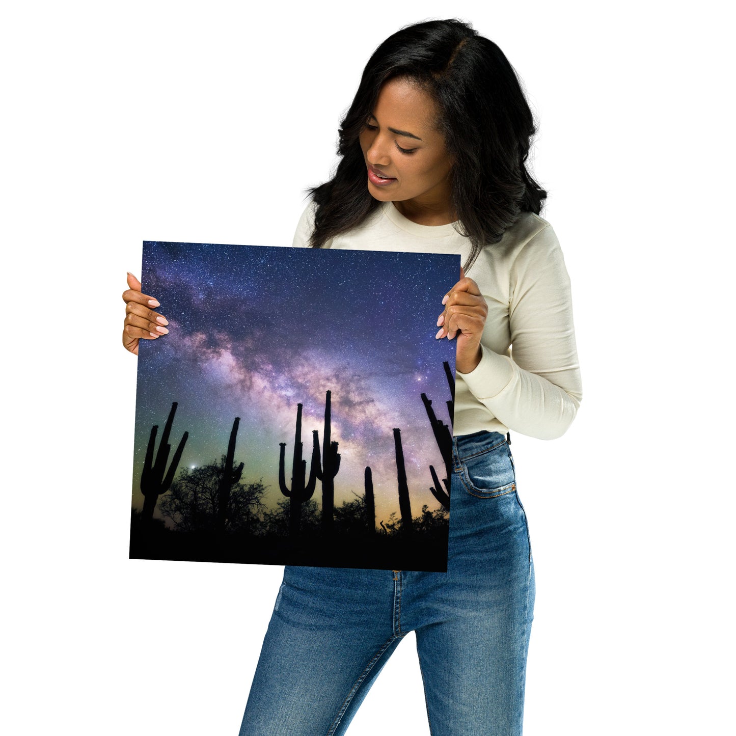 Saguaro Starlight by Sean Parker Photography | Poster