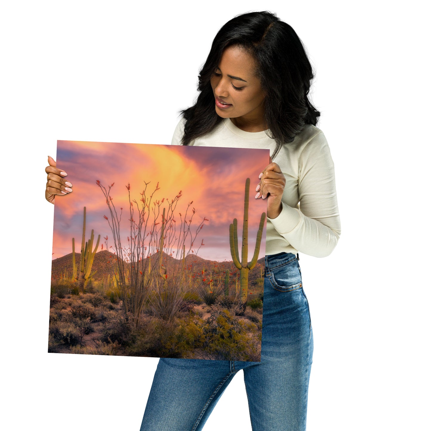 Tucson Mountain Park Sunset by Sean Parker Photography | Poster