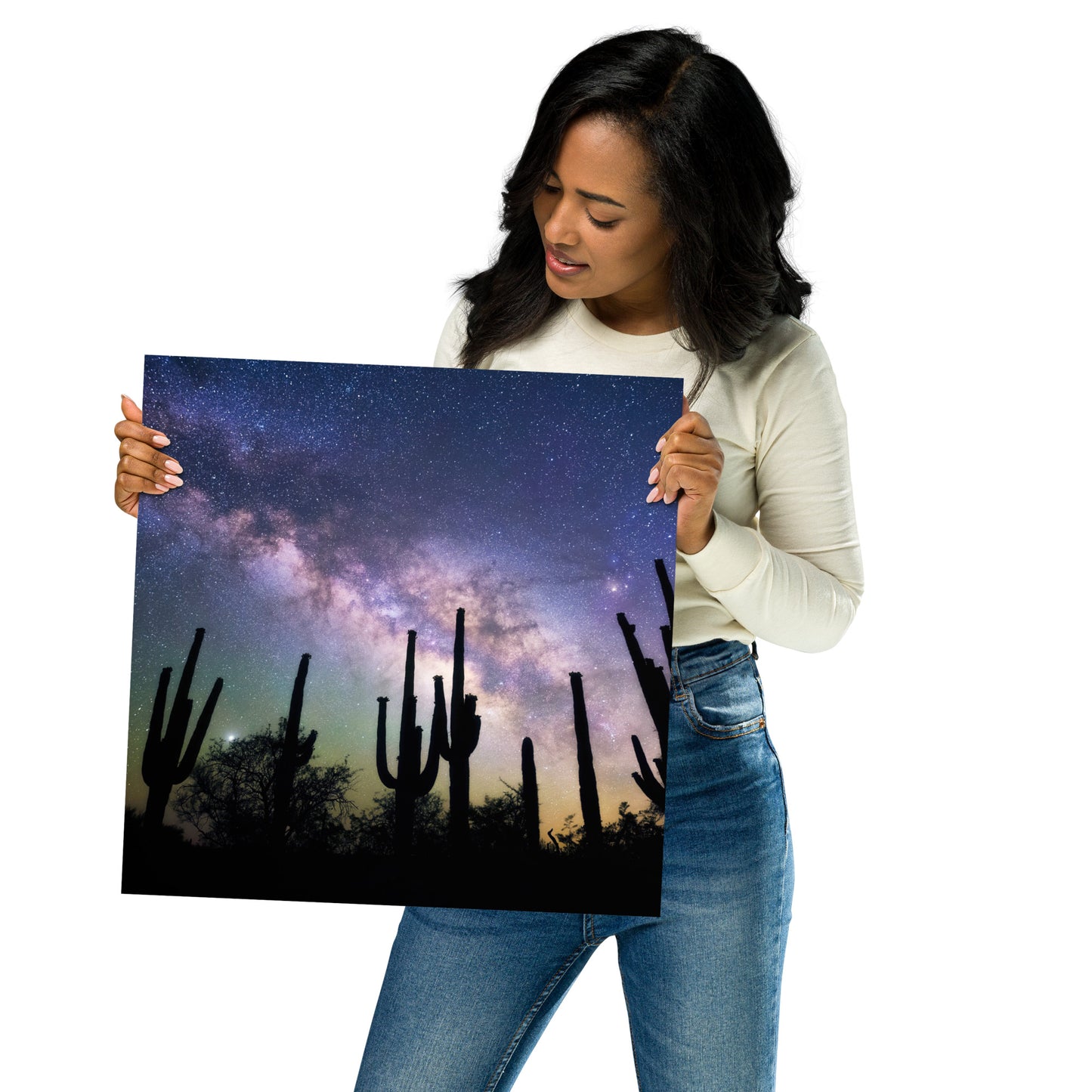 Saguaro Starlight by Sean Parker Photography | Poster