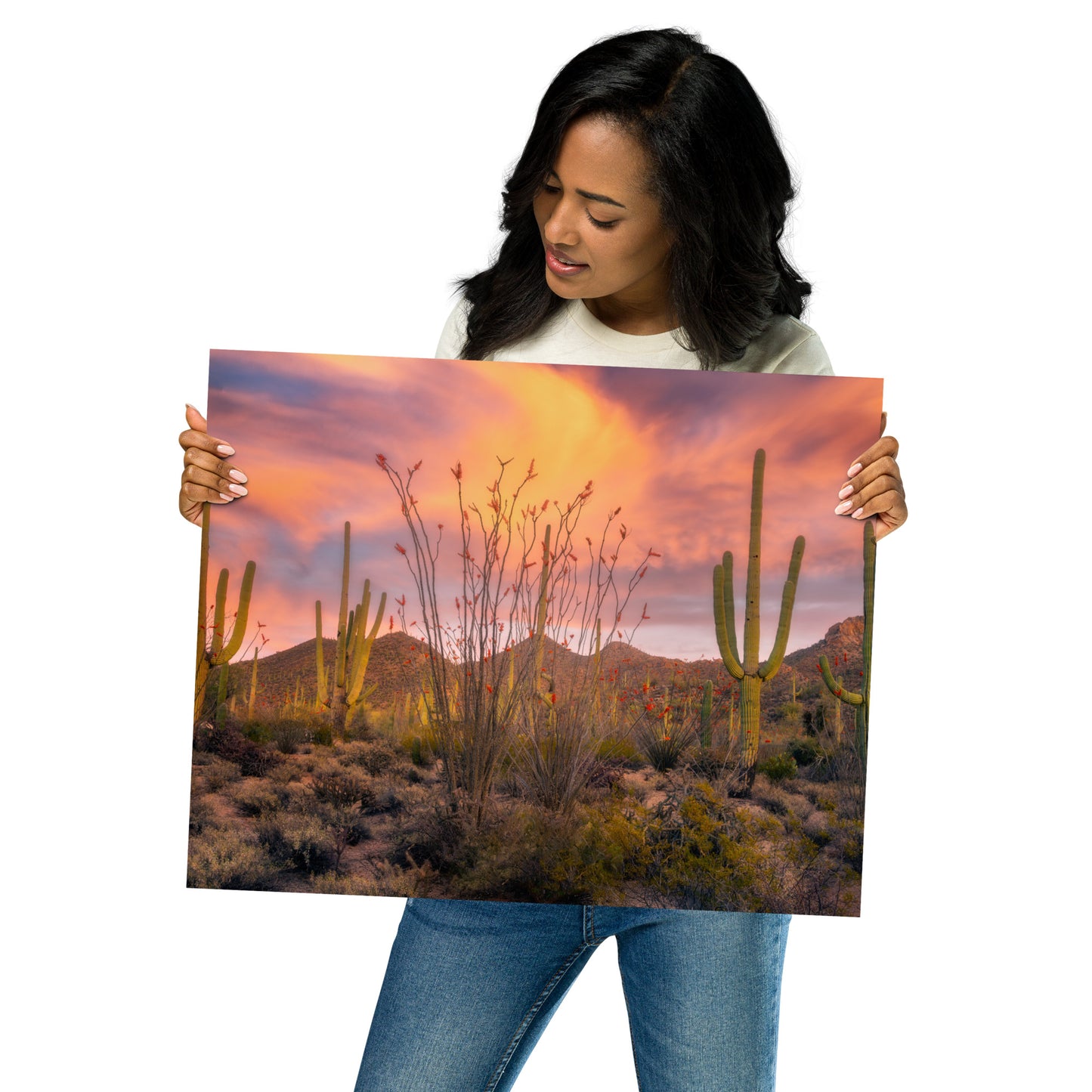 Tucson Mountain Park Sunset by Sean Parker Photography | Poster