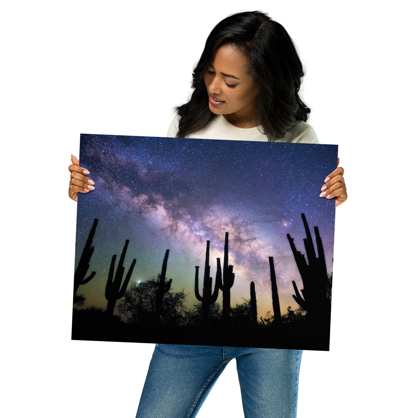 Saguaro Starlight by Sean Parker Photography | Poster