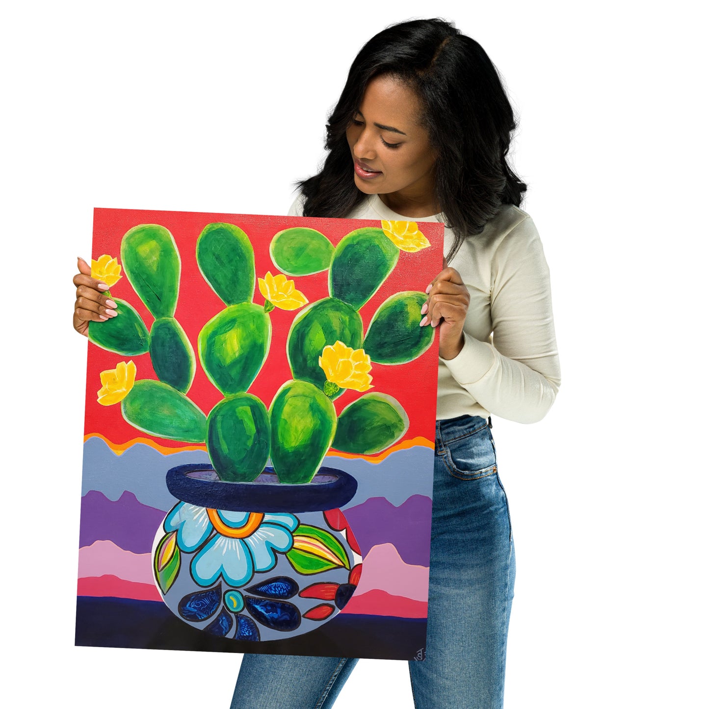 Prickly Pear at Sunrise by Suzanne Villella | Poster