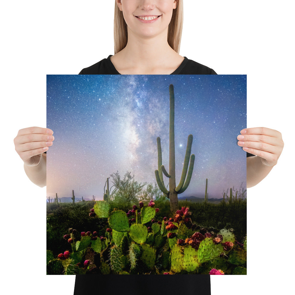 Milkyway Prickly Pear by Sean Parker Photography | Poster