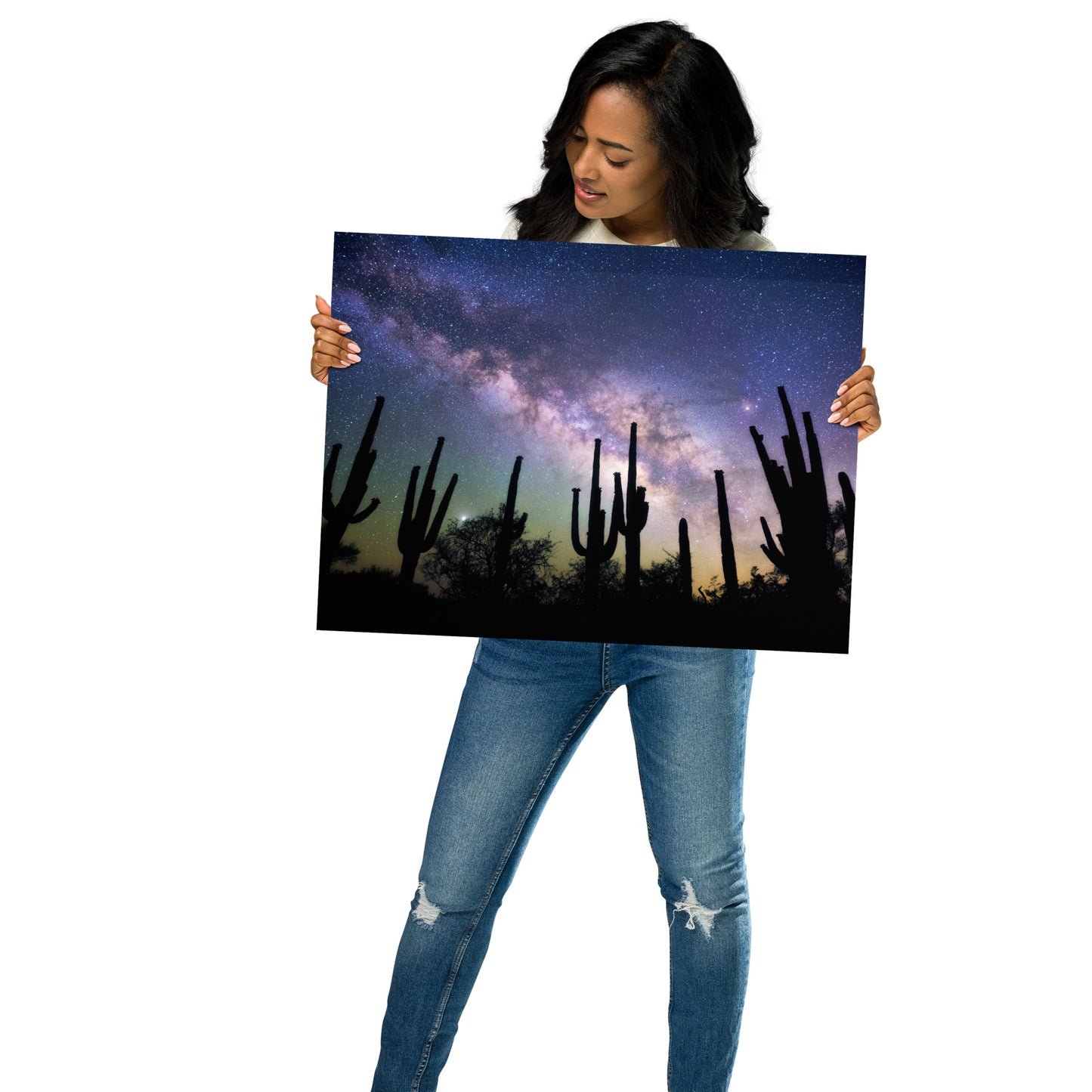 Saguaro Starlight by Sean Parker Photography | Poster