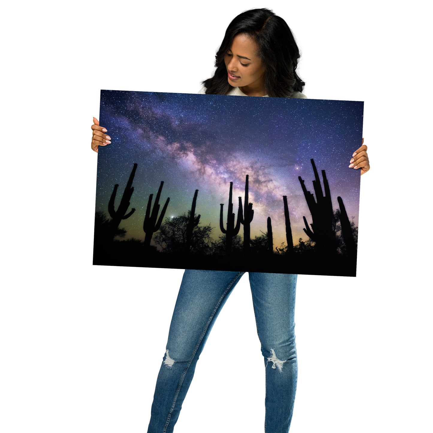 Saguaro Starlight by Sean Parker Photography | Poster