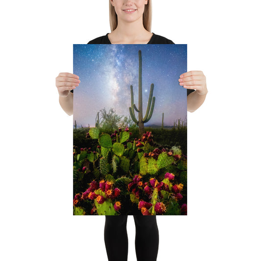 Milkyway Prickly Pear by Sean Parker Photography | Poster