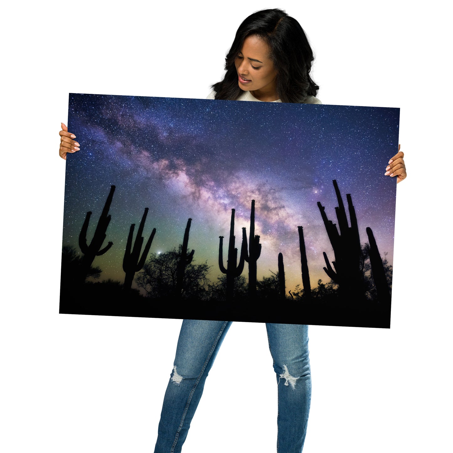 Saguaro Starlight by Sean Parker Photography | Poster