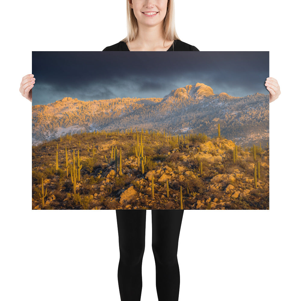 Rincon Mountain Snow by Sean Parker Photography | Poster