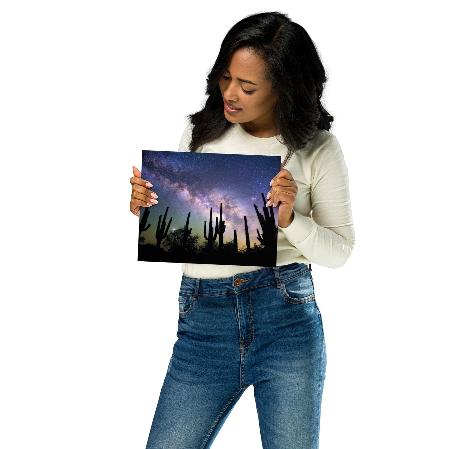 Saguaro Starlight by Sean Parker Photography | Poster