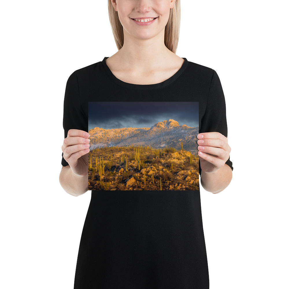 Rincon Mountain Snow by Sean Parker Photography | Poster