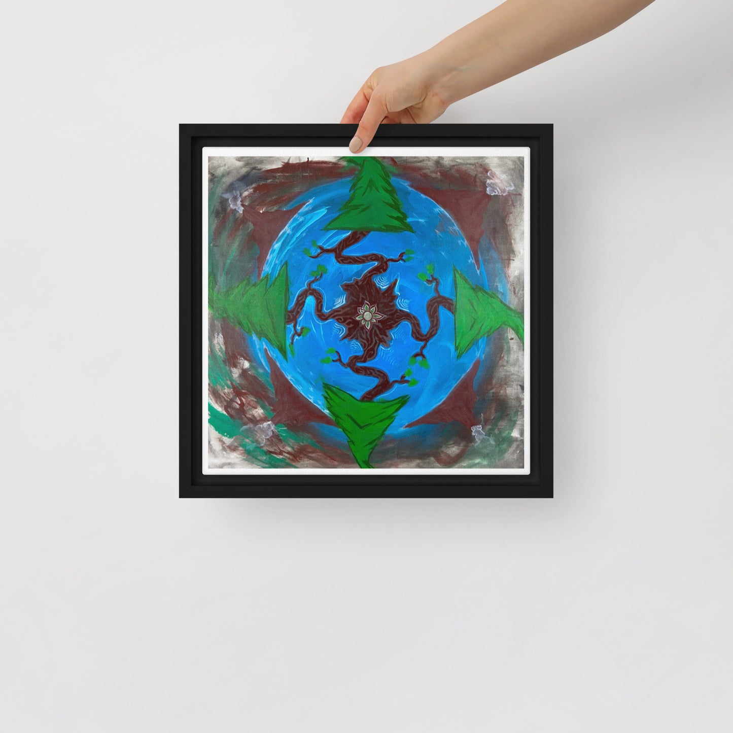 Earth by Tyler Bentley | Framed canvas