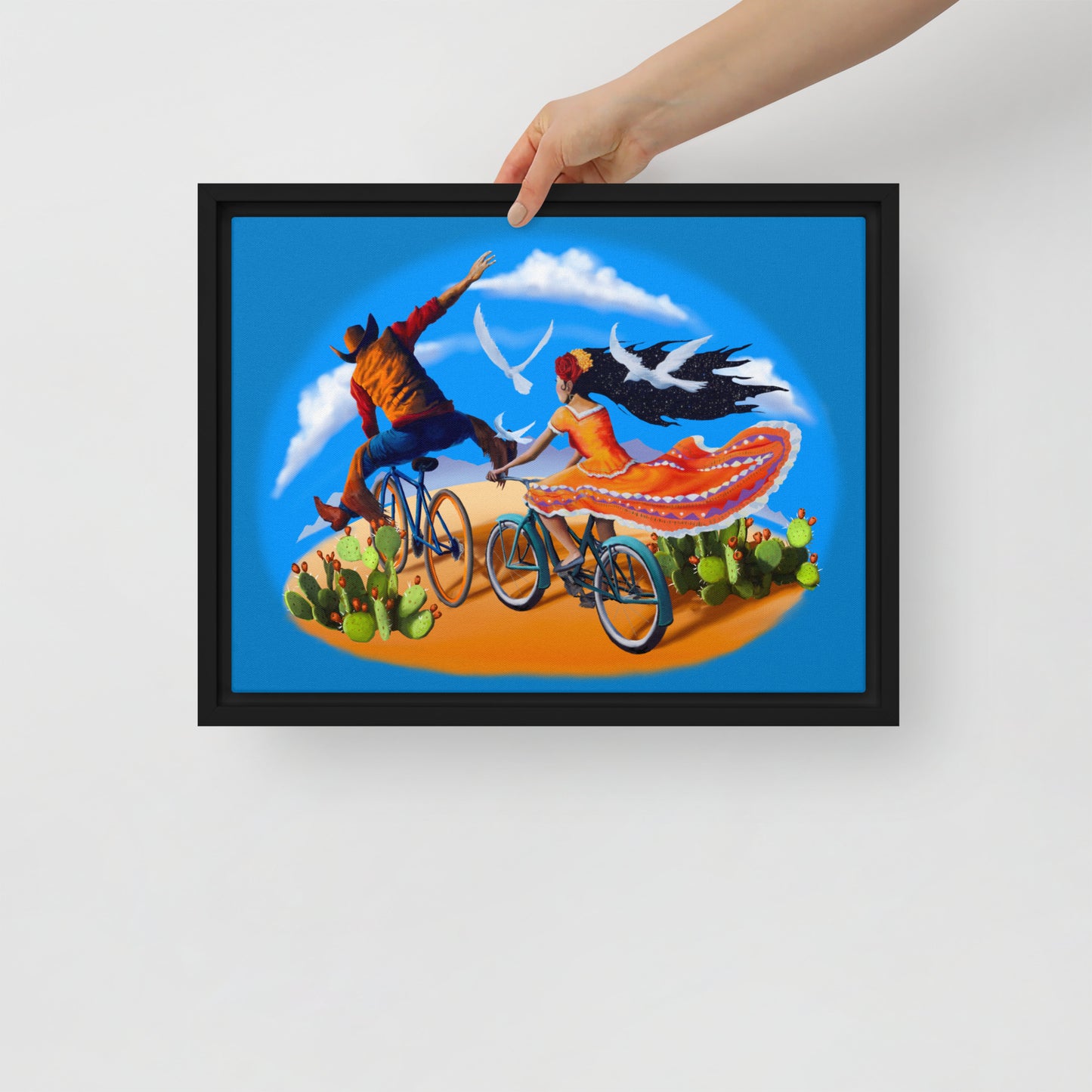 Epic Ride Duo Mural by Joe Pagac | Framed canvas