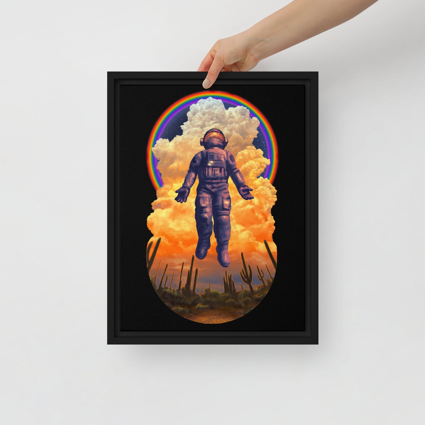 Spaceman Mural by Joe Pagac | Framed canvas