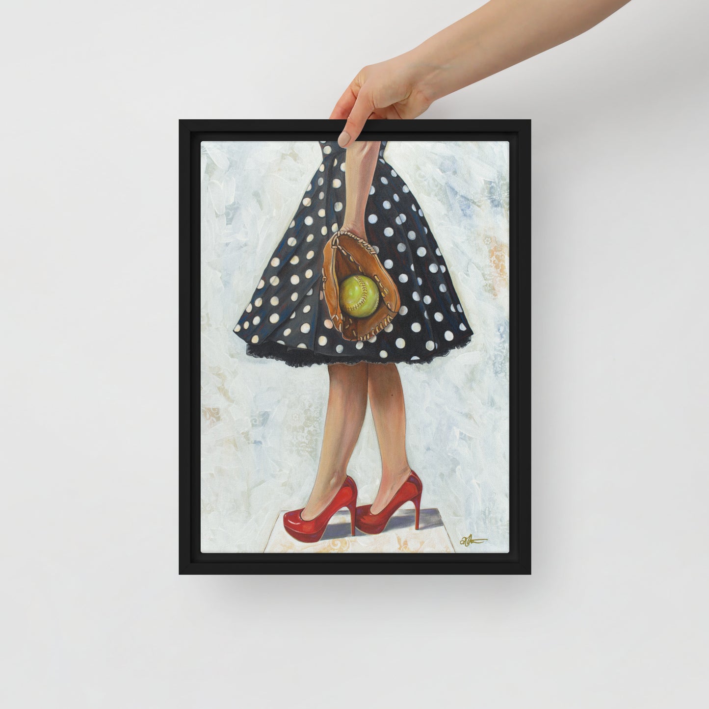 A Good Catch by Kathleen Arthur | Framed canvas