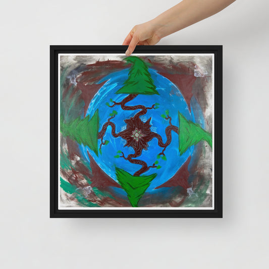 Earth by Tyler Bentley | Framed canvas