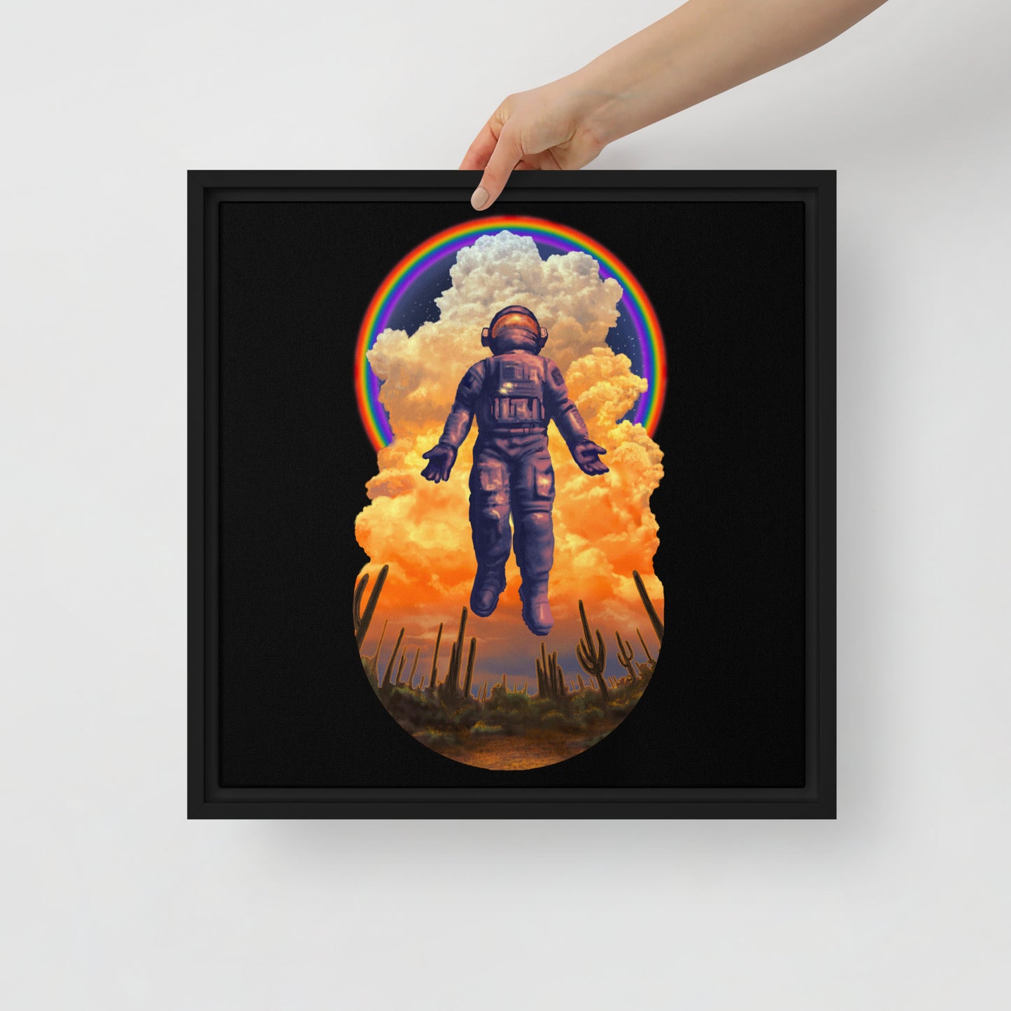 Spaceman Mural by Joe Pagac | Framed canvas