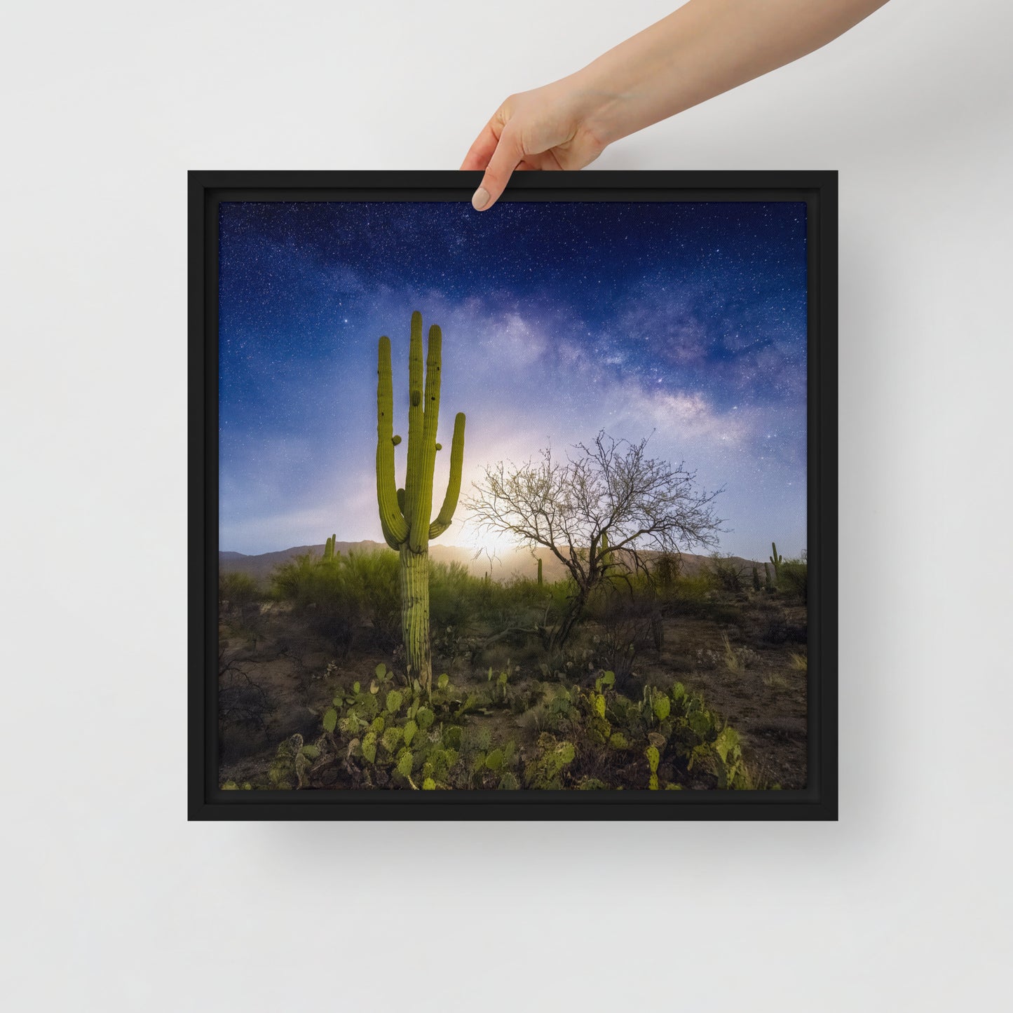 Milkyway Moonrise by Sean Parker Photography | Framed canvas