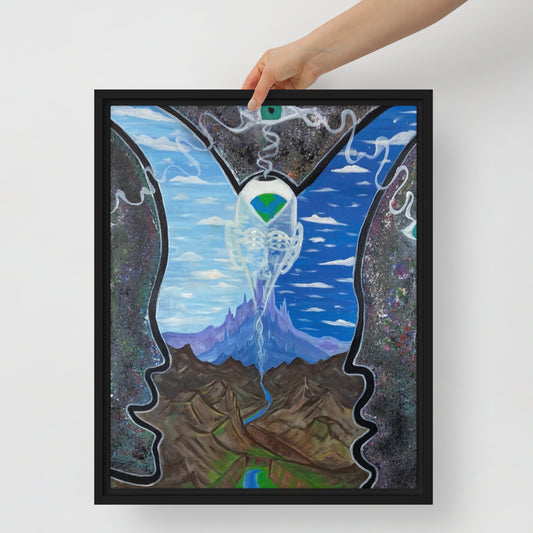 Transcending Duality by Tyler Bentley | Framed canvas