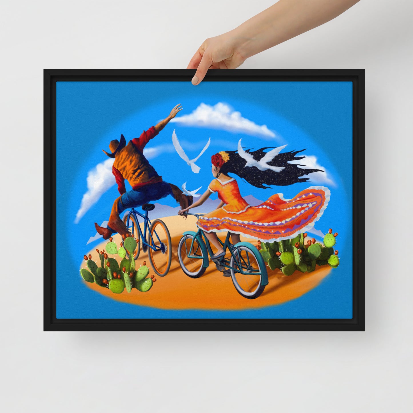 Epic Ride Duo Mural by Joe Pagac | Framed canvas