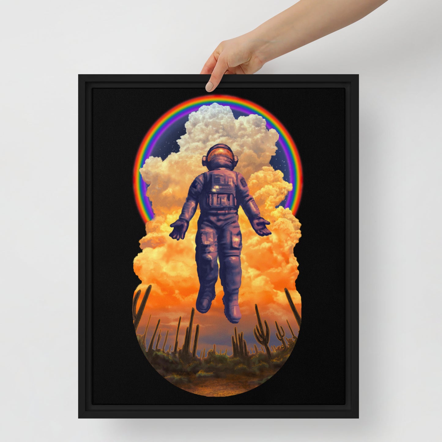 Spaceman Mural by Joe Pagac | Framed canvas