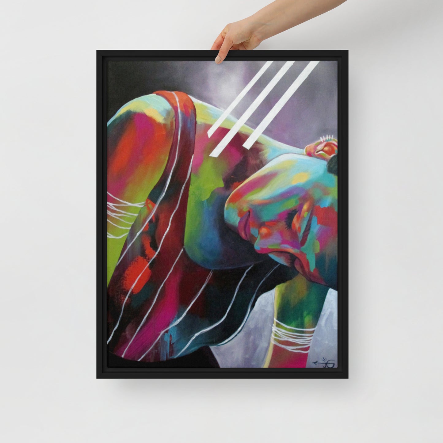 Dysregulation by Jessica Gonzales | Framed Canvas Print