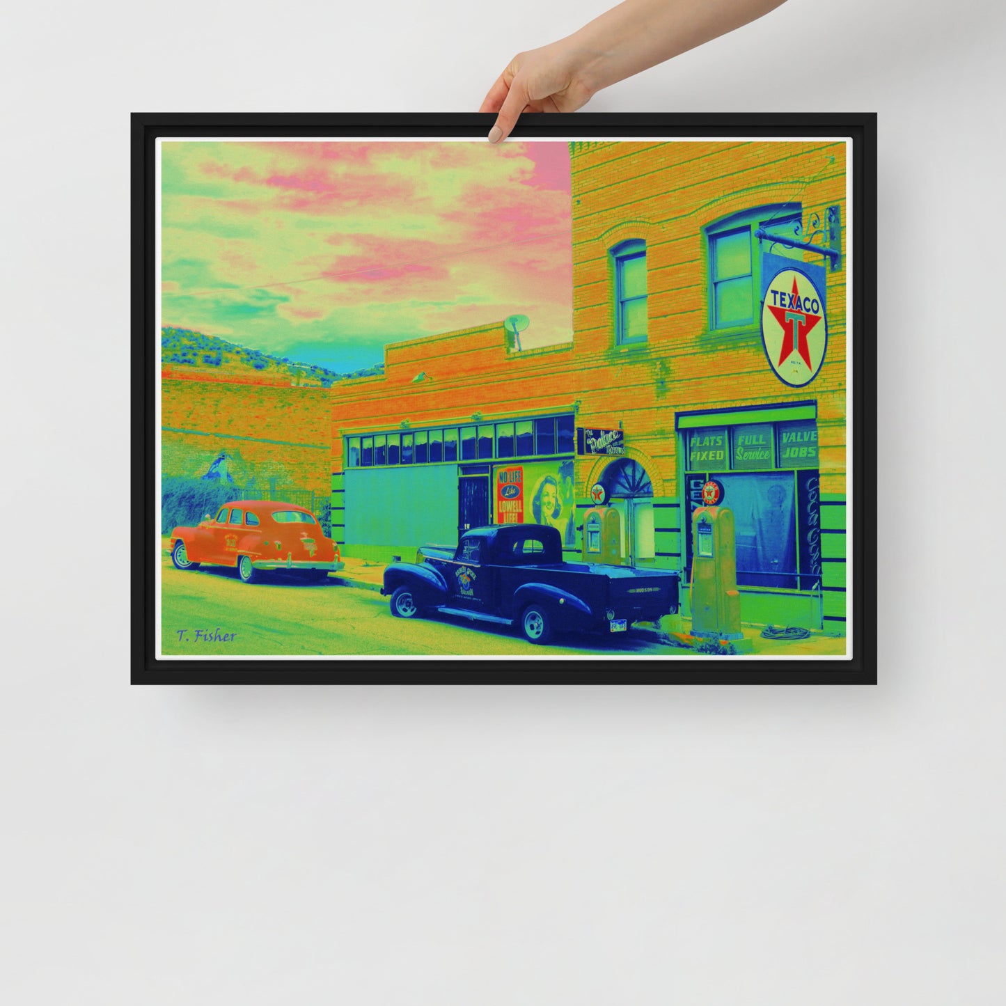 Texaco by Tom Fisher Photography | Framed canvas