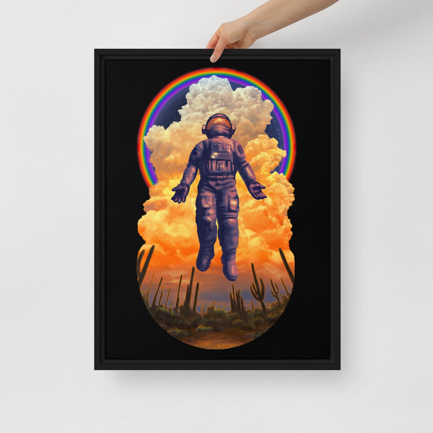 Spaceman Mural by Joe Pagac | Framed canvas