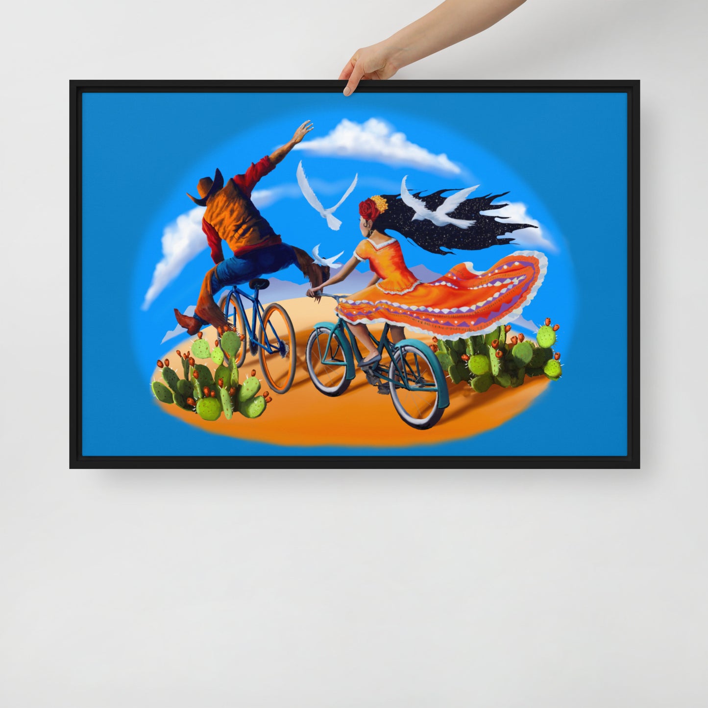 Epic Ride Duo Mural by Joe Pagac | Framed canvas