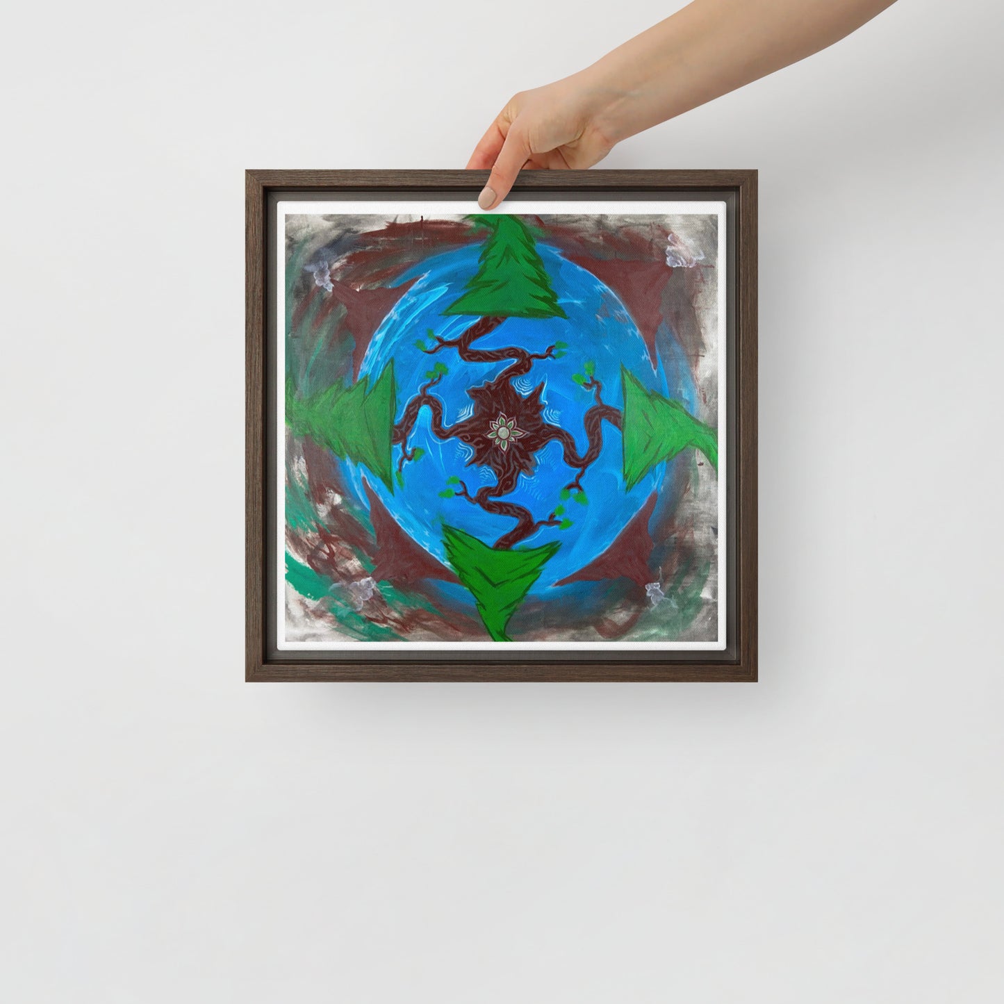 Earth by Tyler Bentley | Framed canvas