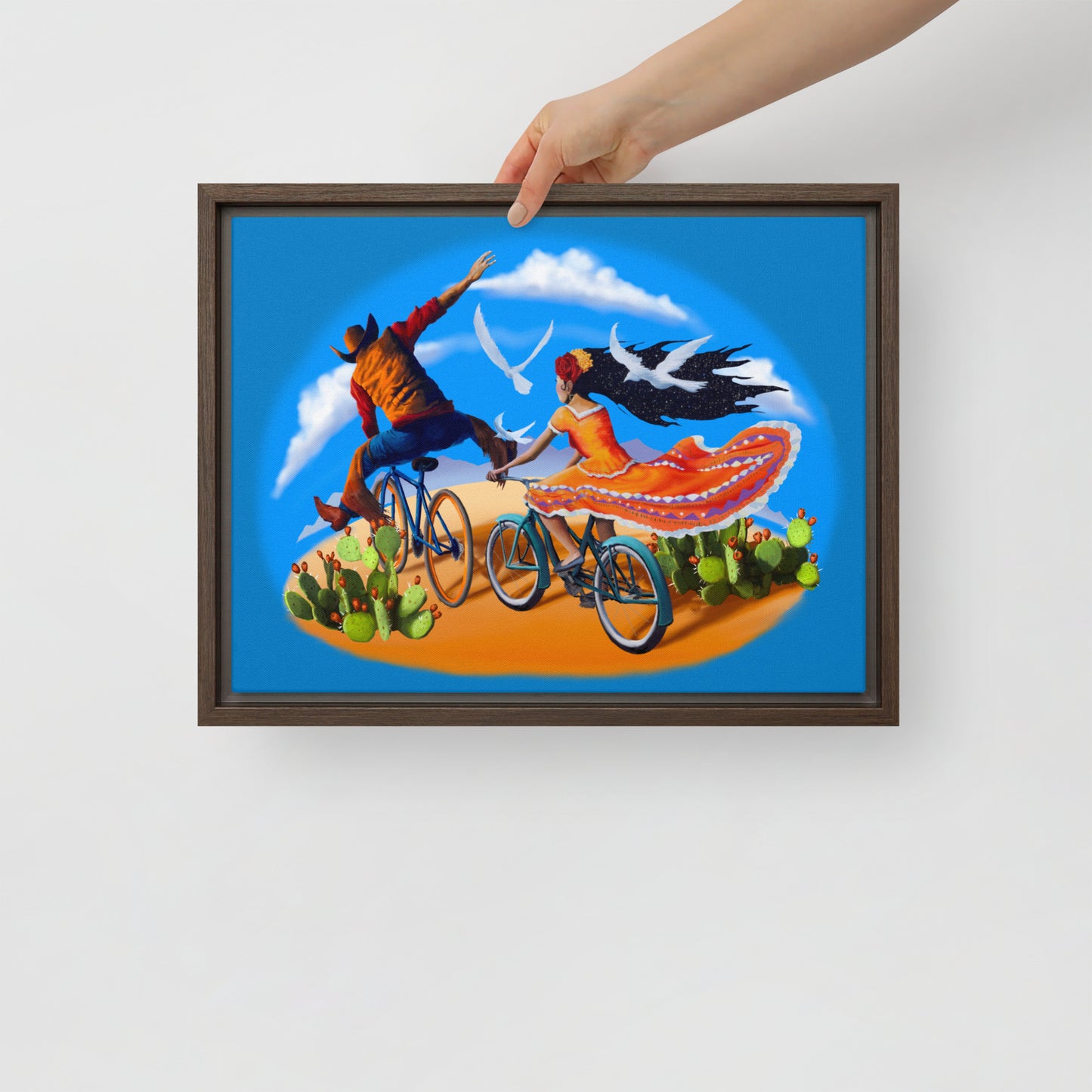 Epic Ride Duo Mural by Joe Pagac | Framed canvas