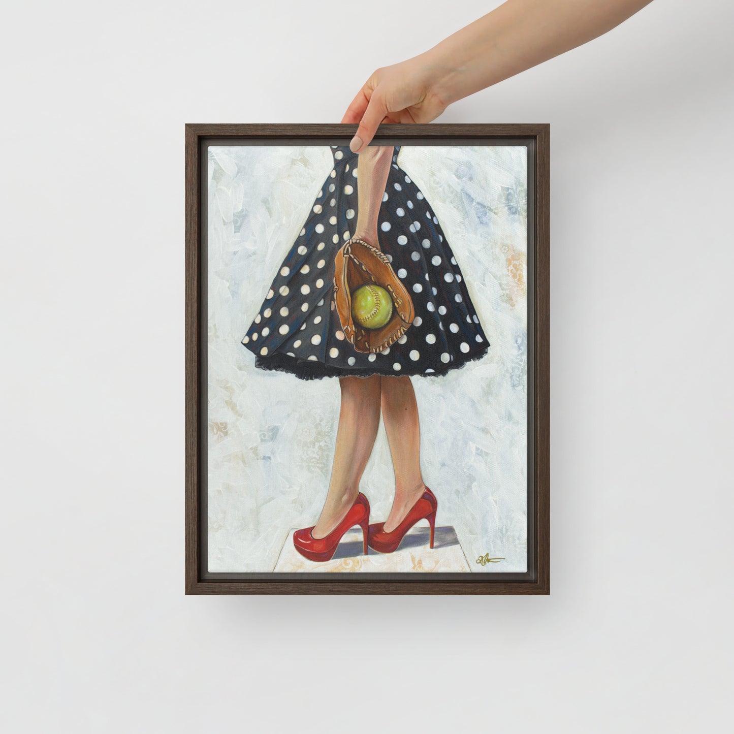 A Good Catch by Kathleen Arthur | Framed canvas