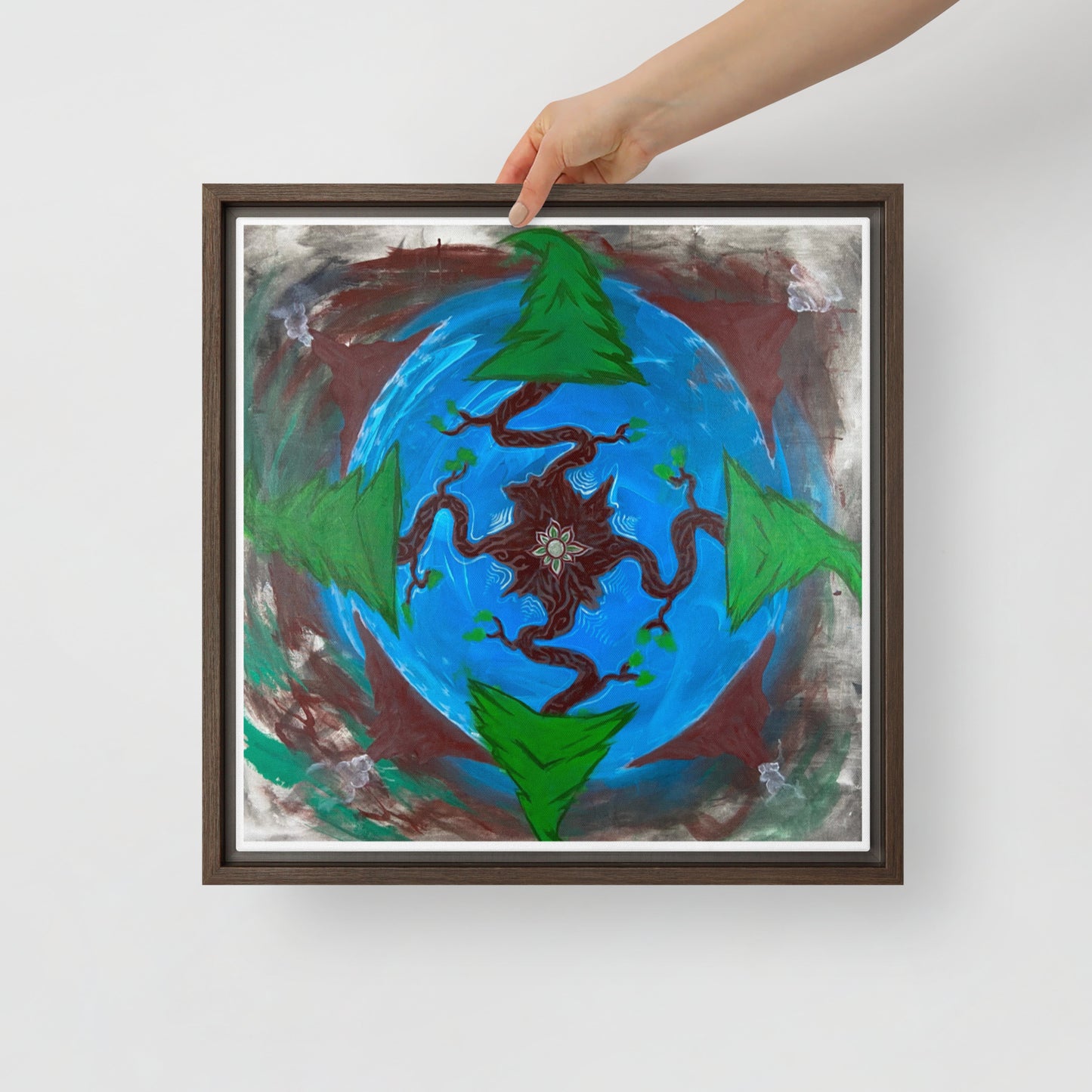 Earth by Tyler Bentley | Framed canvas