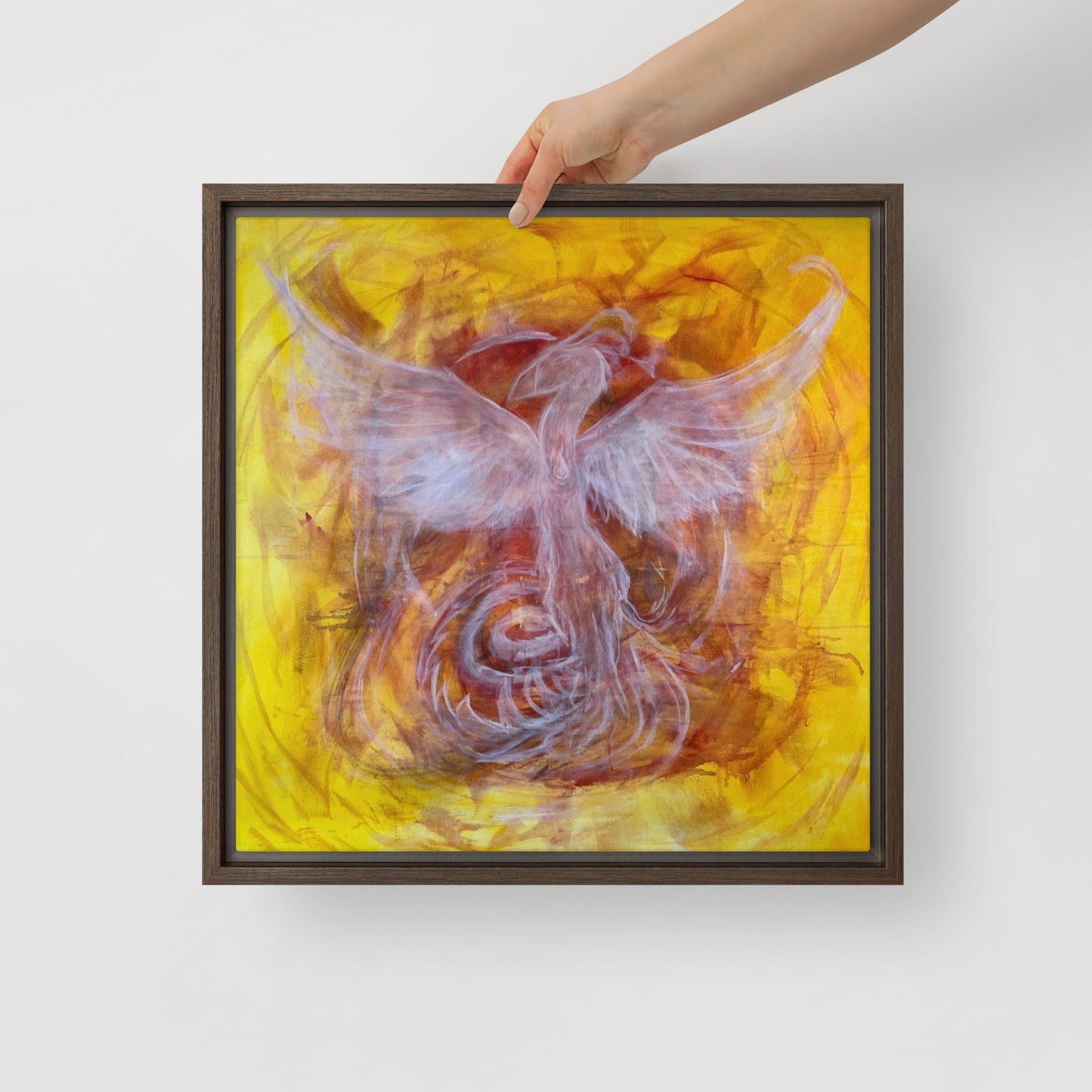 Fire by Tyler Bentley | Framed canvas