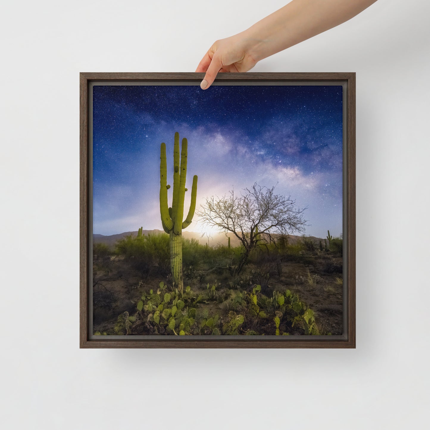 Milkyway Moonrise by Sean Parker Photography | Framed canvas