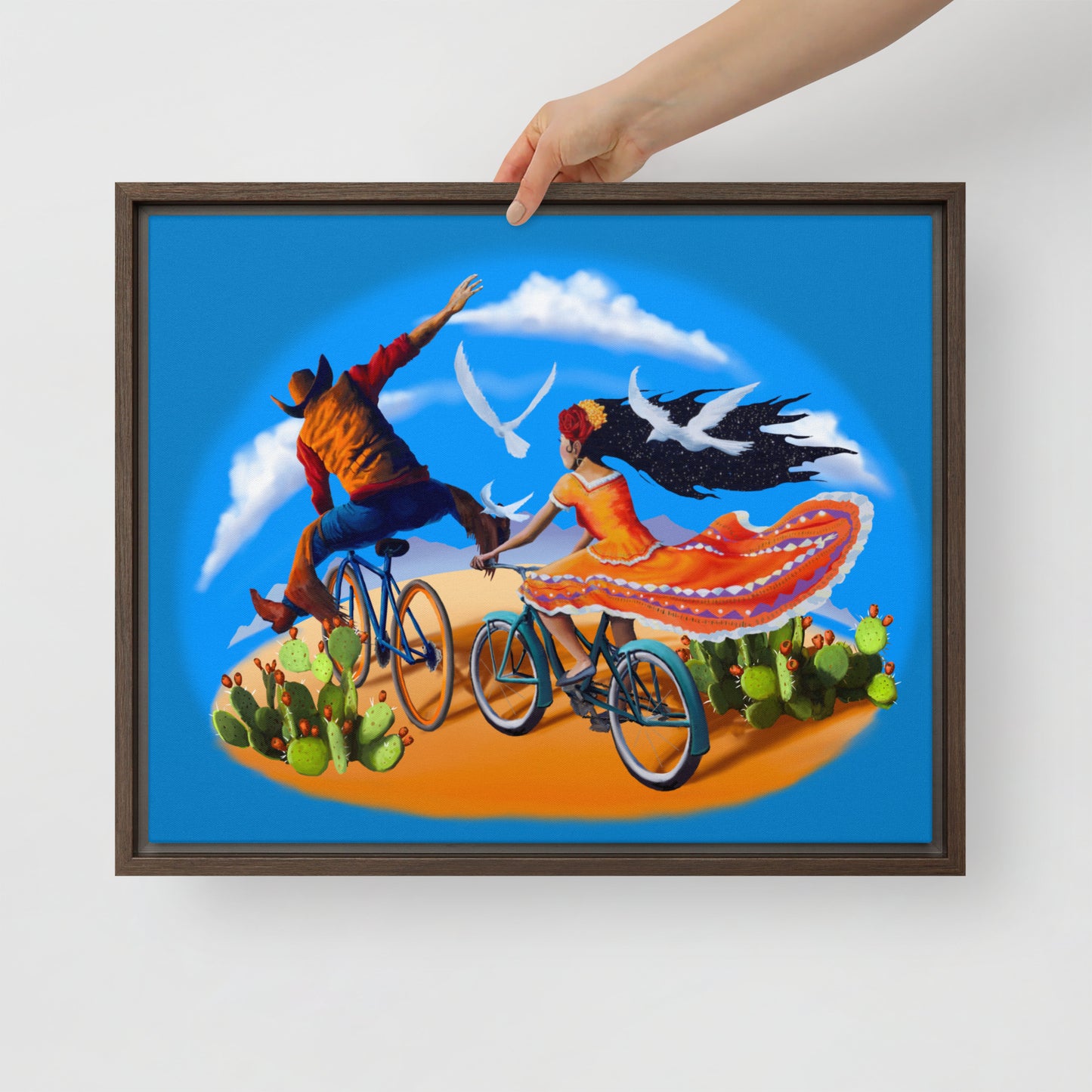 Epic Ride Duo Mural by Joe Pagac | Framed canvas