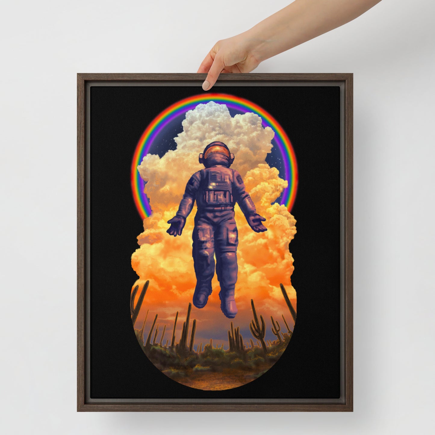 Spaceman Mural by Joe Pagac | Framed canvas