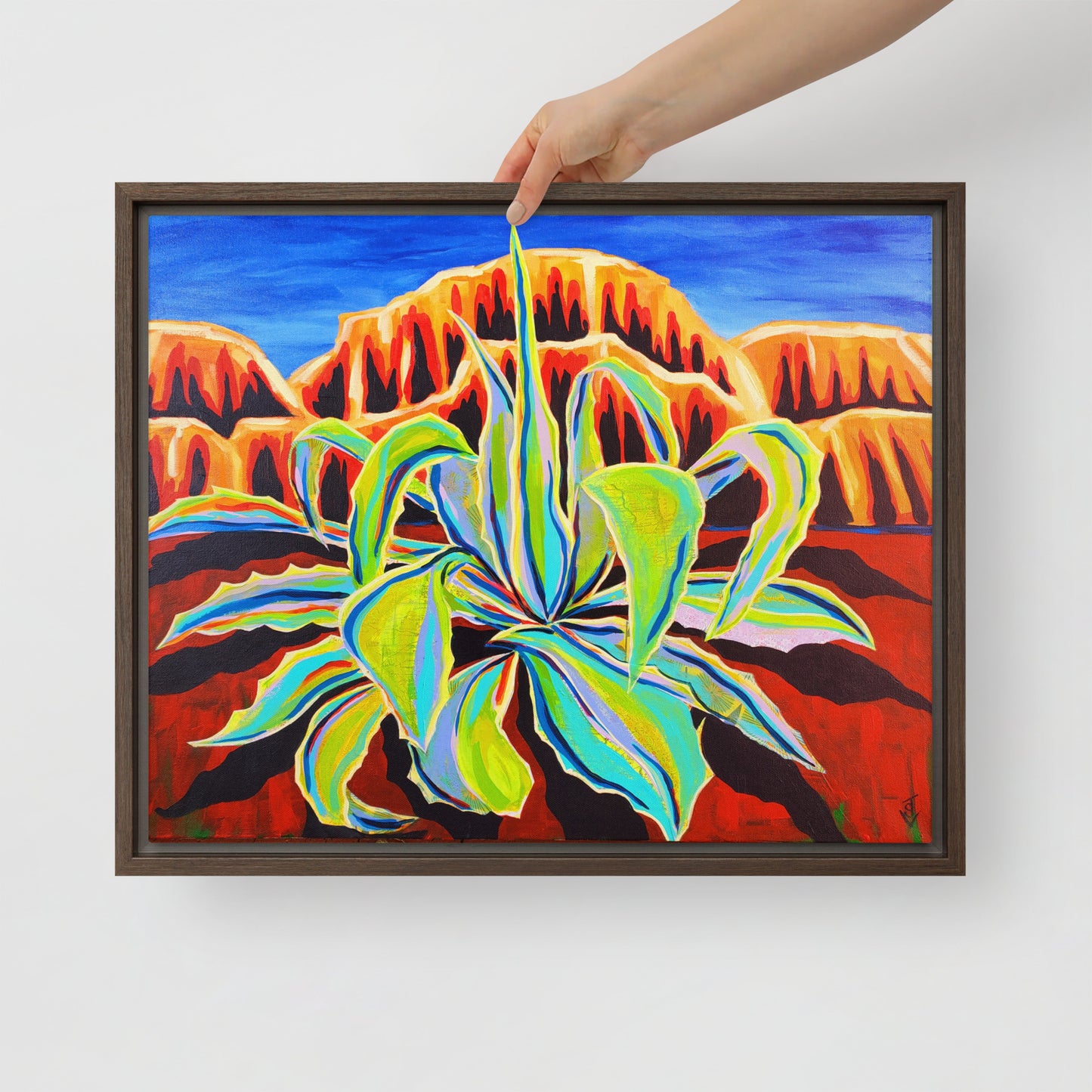 Agave by Suzanne Villella | Framed canvas