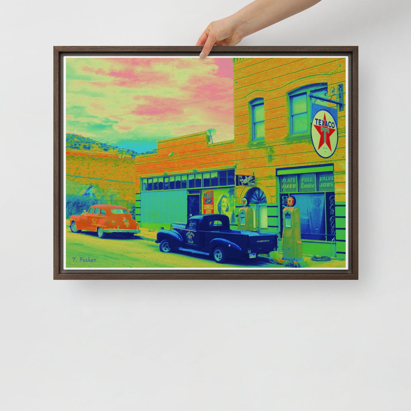 Texaco by Tom Fisher Photography | Framed canvas