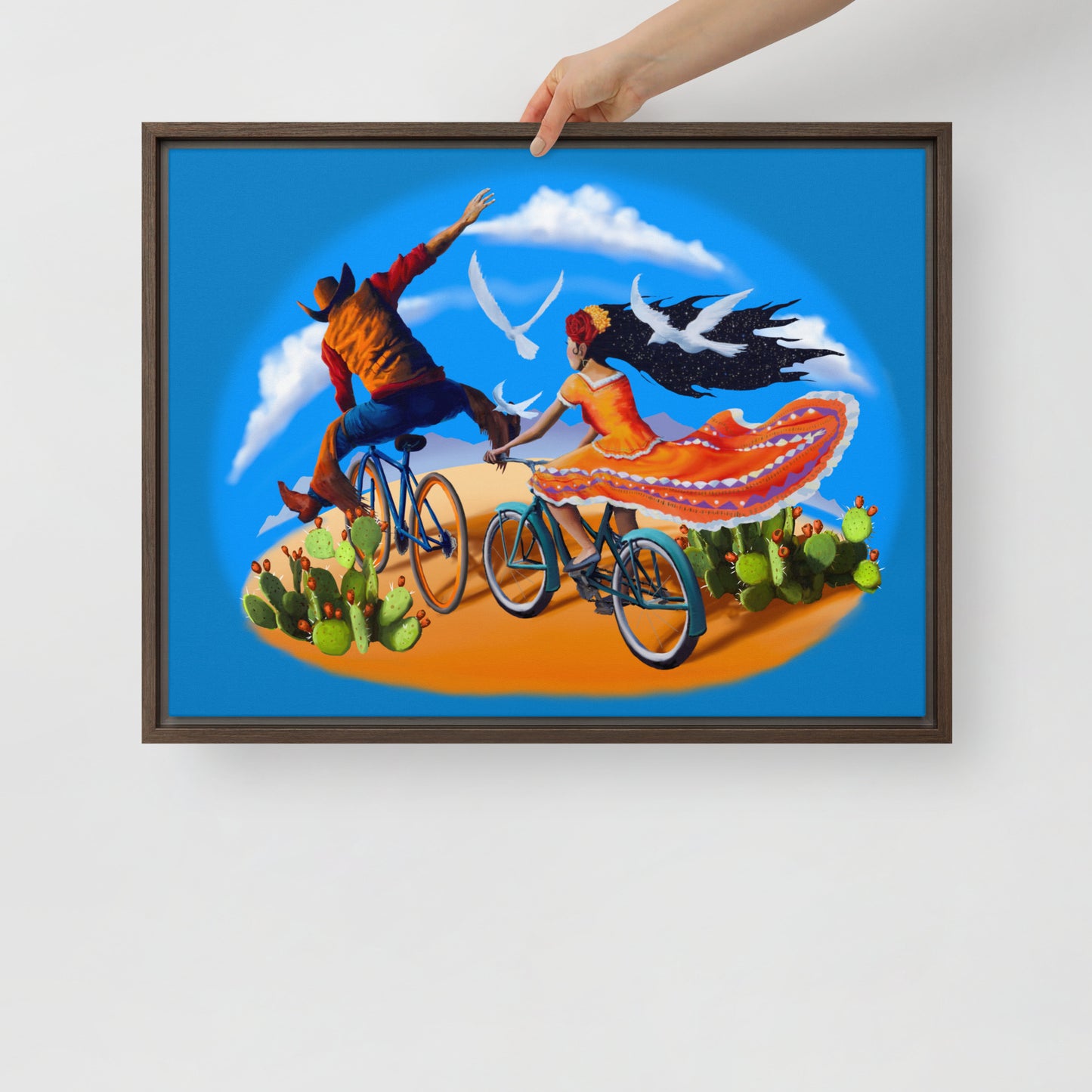 Epic Ride Duo Mural by Joe Pagac | Framed canvas